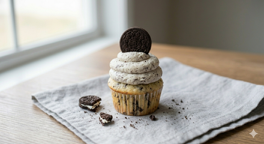 Cookies and cream dessert cup