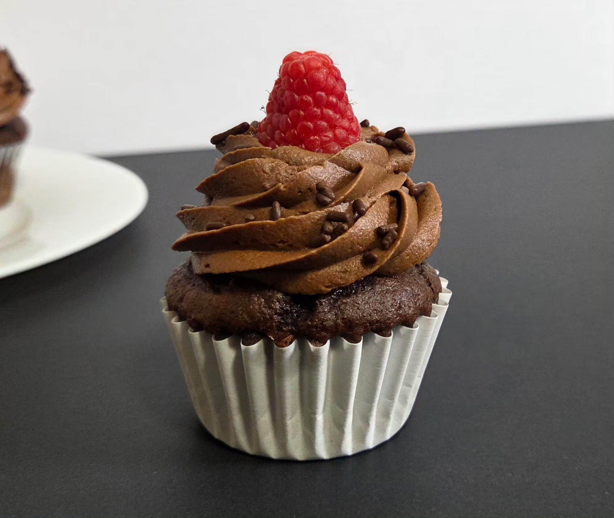 Rich chocolate cupcake from Pretty Little Treats