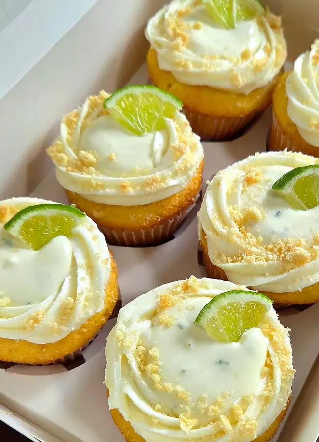 Artisan key lime cupcakes from Pretty Little Treats
