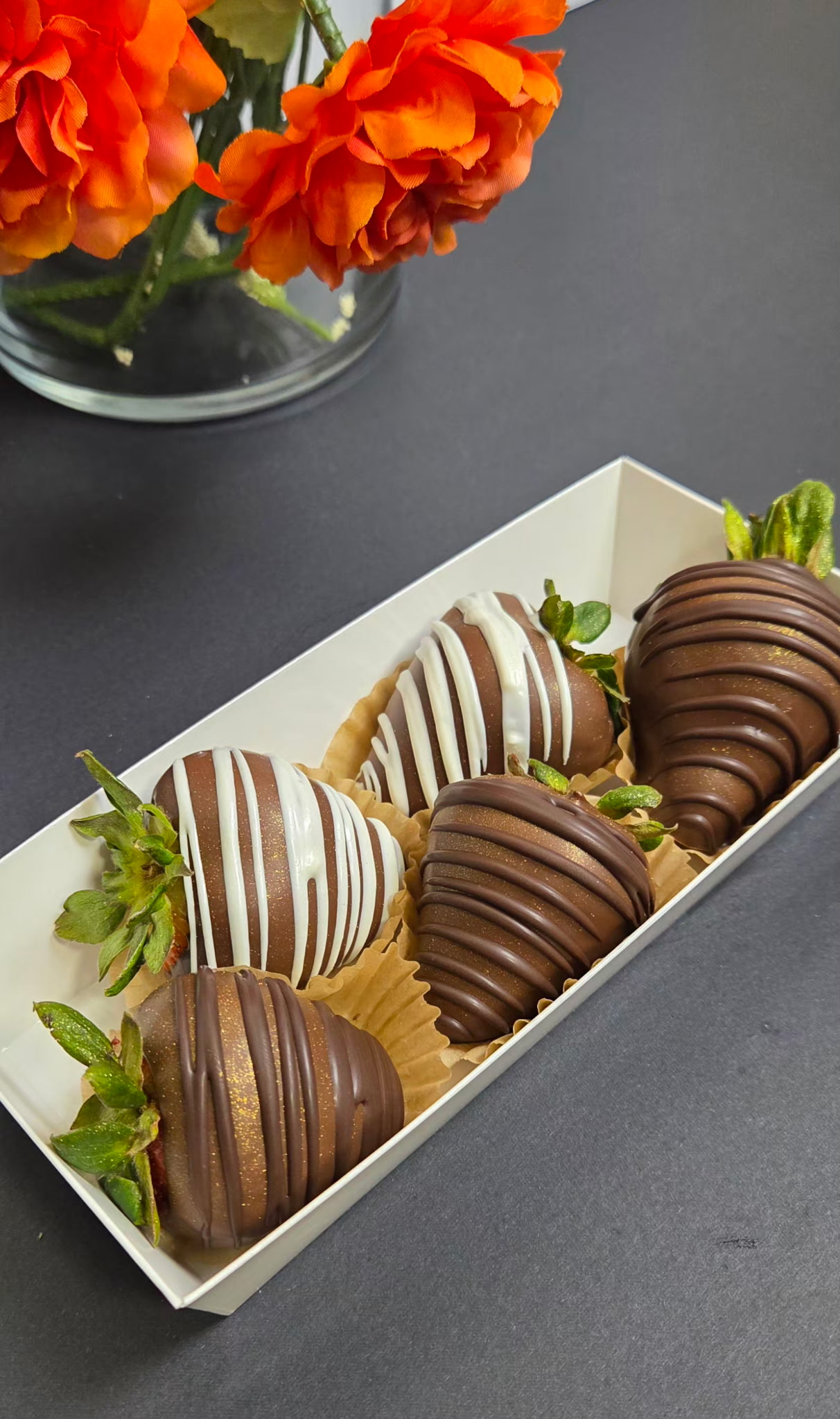 Mixed chocolate covered strawberries available for local pickup